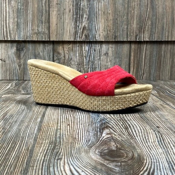 red wedge shoes australia